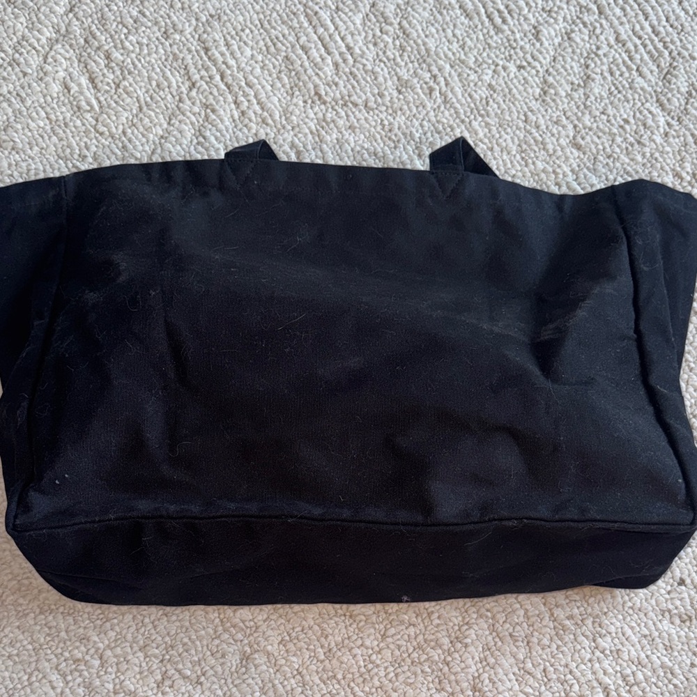 Victoria's Secret Black Tote with Red and Silver Accents - Picture 5 of 9